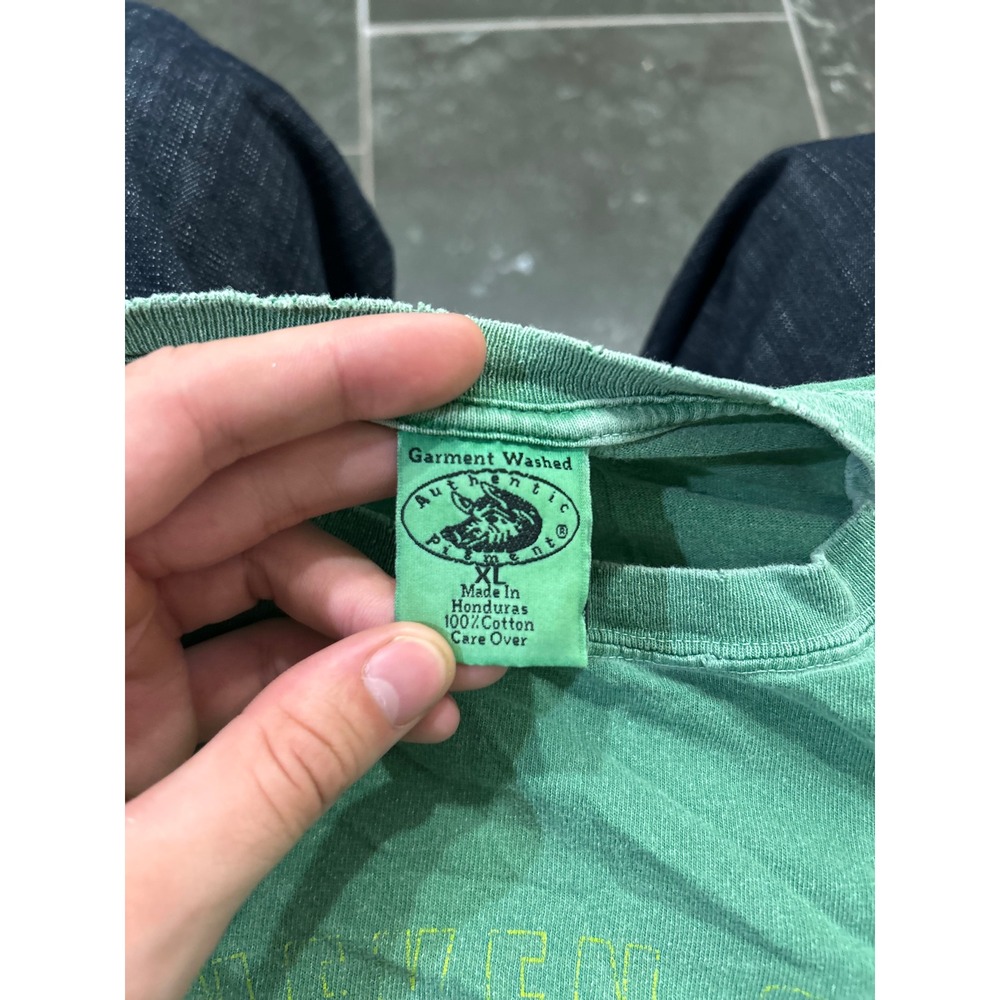 Vintage Heineken Beer Shirt Mens XL Authentic Pigment Green Amsterdam T-Shirt - Picture 3 of 3